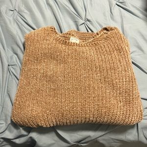 Tan fuzzy sweater